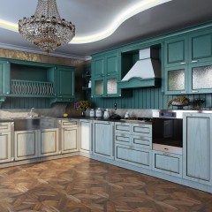 Кухня МДФ пластик Лестер