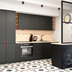 Прямая кухня Спрингфилд Лофт