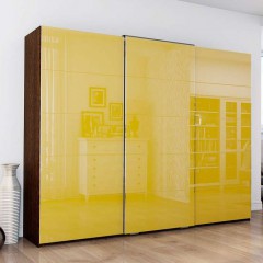 Шкаф-купе желтый Неон