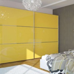 Шкаф-купе желтый Просперо