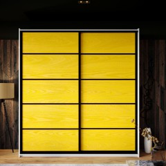 Шкаф-купе желтый Рико