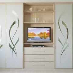 Шкаф-купе белого цвета Арон