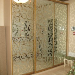 Шкаф-купе Пескоструй узор 2