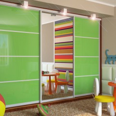 Шкаф-Купе модерн Лео зеленый