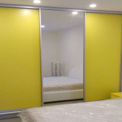 Шкаф-купе желтый Вена