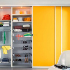 Шкаф-купе желтый Руфин