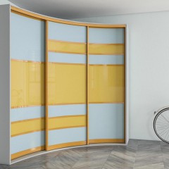Шкаф-купе желтый Фонси