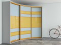 Шкаф-купе желтый Фонси