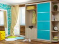 Шкаф-купе бирюзовый Леон