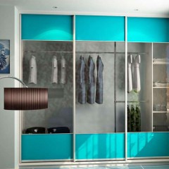 Шкаф-купе бирюзовый Николь