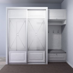 Шкаф-купе белого цвета Федел