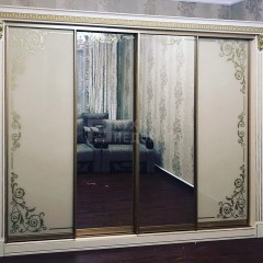 Шкаф-купе Барокко пескоструй 2