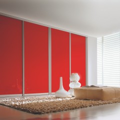 Шкаф-купе Красный Встроенный