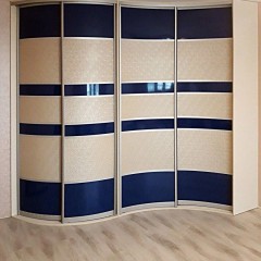 Шкаф-купе Угловой Синий оракал 2