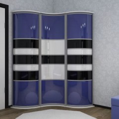 Шкаф-купе Угловой Синий оракал