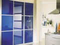 Шкаф-купе Синий встроенный оракал