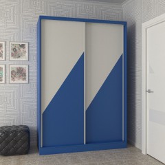 Шкаф-купе Синий ЛДСП