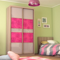 Шкаф-купе Розовый ЛДСП в детскую