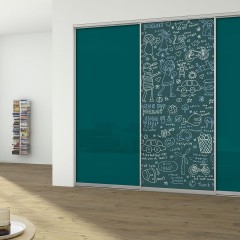 Шкаф-купе бирюзовый Адриан