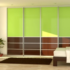 Шкаф-купе Элеон венге зеленый