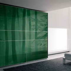 Шкаф-купе Фауст зеленый хай-тек