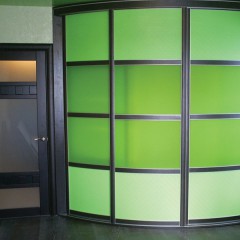 Шкаф-купе Данис зеленый угловой