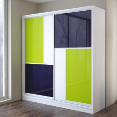 Шкаф-купе Квадрат синий