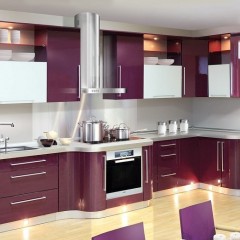 Кухня с радиусным фасадом Франко