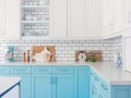 Кухня голубая с белым Ванда
