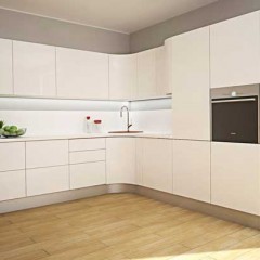 Кухня с радиусным фасадом Мартина