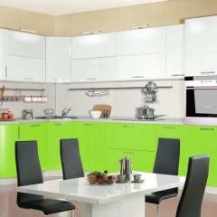 Кухня с радиусным фасадом Элли