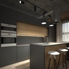 Кухня с антресолью Агата