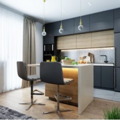 Кухня с антресолью Гемма