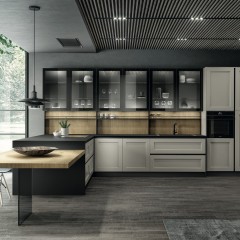 Кухня со стеклом Люса
