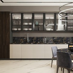 Кухня со стеклом Лучиана