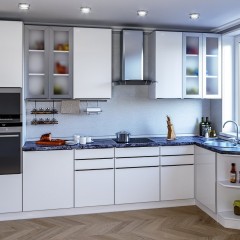 Кухня со стеклом Монга