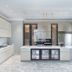 Кухня со стеклом Риккарда