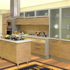 Кухня со стеклом Симона