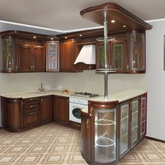 Кухня с барной стойкой Белен