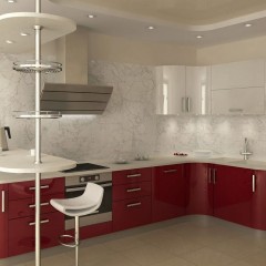 Кухня с барной стойкой Бенита