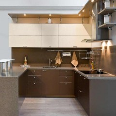 Кухня с барной стойкой Ирене