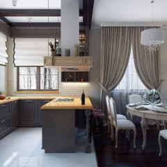 Кухня для загородного дома Инэс