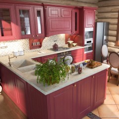 Кухня для загородного дома Росита