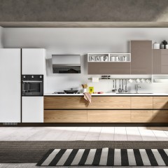 Кухня со скрытыми ручками Лола