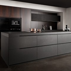 Кухня со скрытыми ручками Лолита