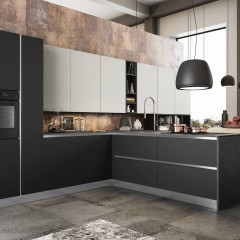 Кухня со скрытыми ручками Лурд