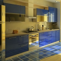 Синяя кухня Скай