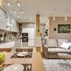 Кухня для кухни-гостиной Кларис