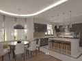 Кухня для кухни-гостиной Кристел