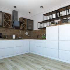 Кухня без ручек Верене